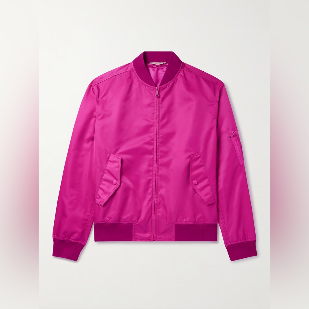 Valentino Pink Shell Bomber Jacket Brand New Size 52